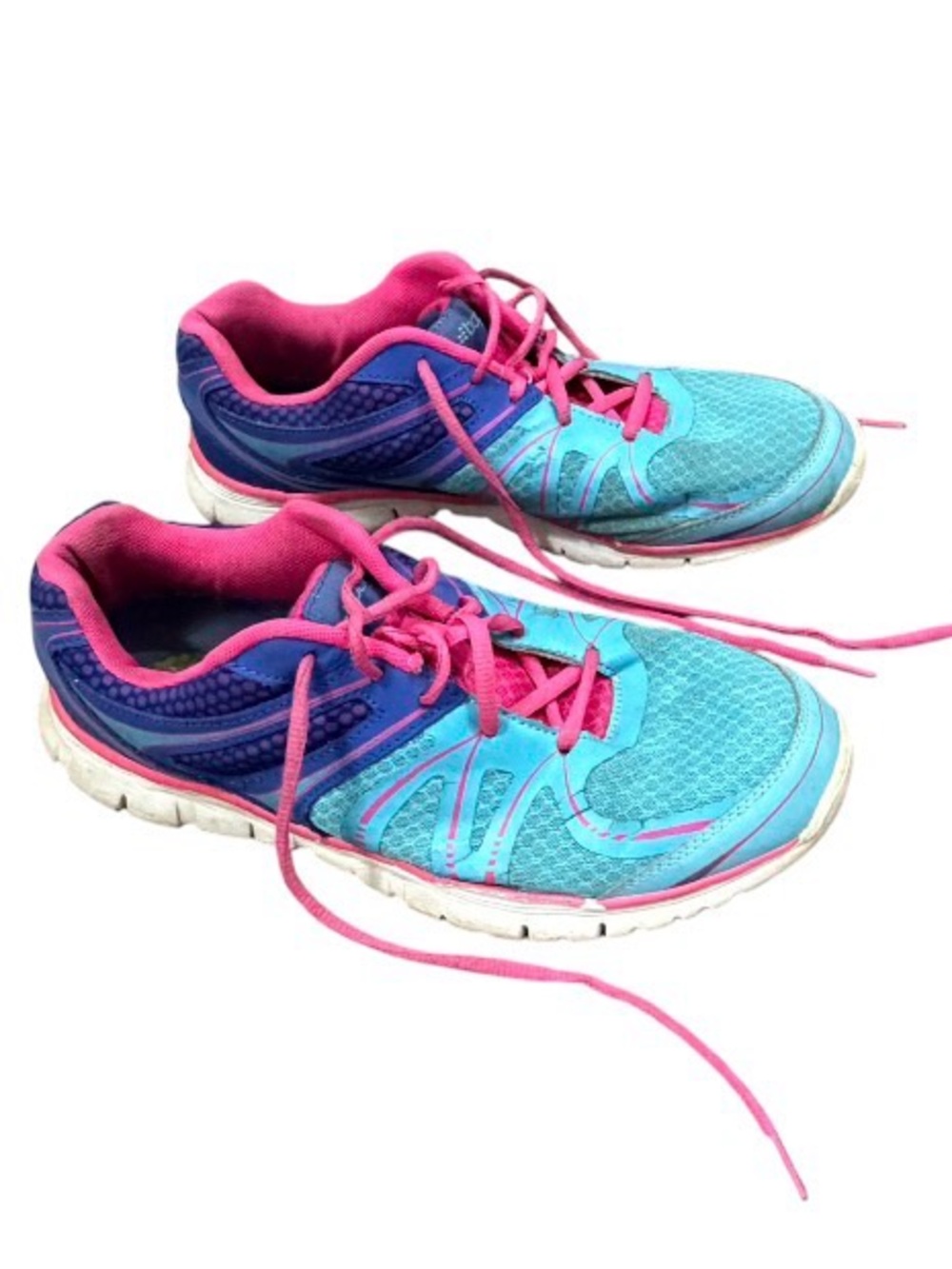 Women’s Athletic Running Shoes - Turquoise & Pink